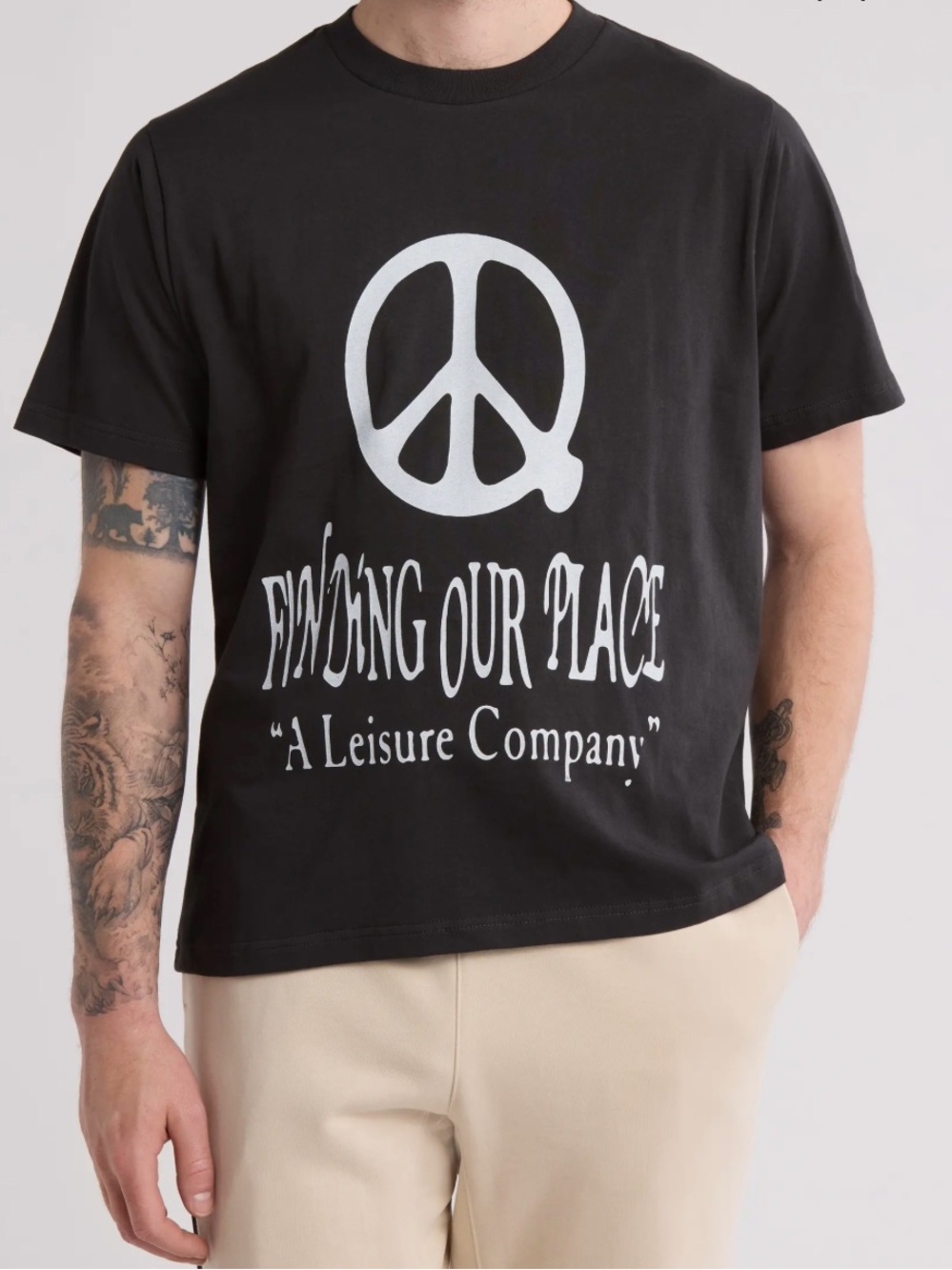 Finding Our Place Black Graphic Short Sleeve Tee